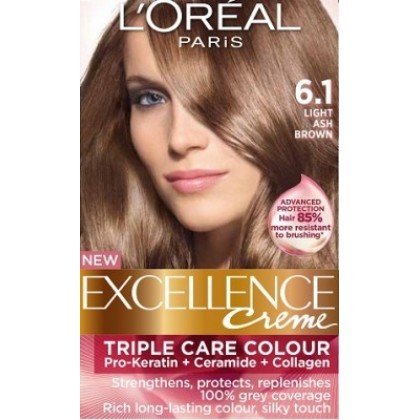Loreal Excellence Creme 6.1 Light Ash Brown