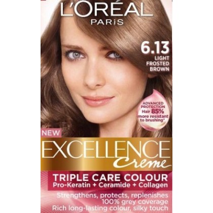 Loreal Excellence Creme 6.13 Light Frosted Brown