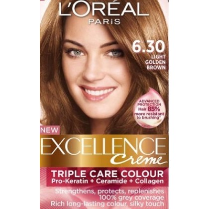 Loreal Excellence Creme 6.30 Light Golden Brown
