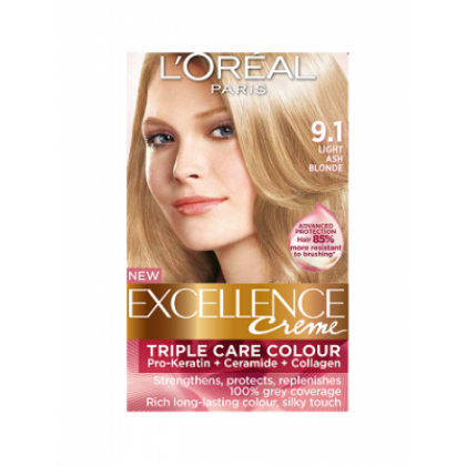 Loreal Excellence Creme 9.1 Light Ash Blonde