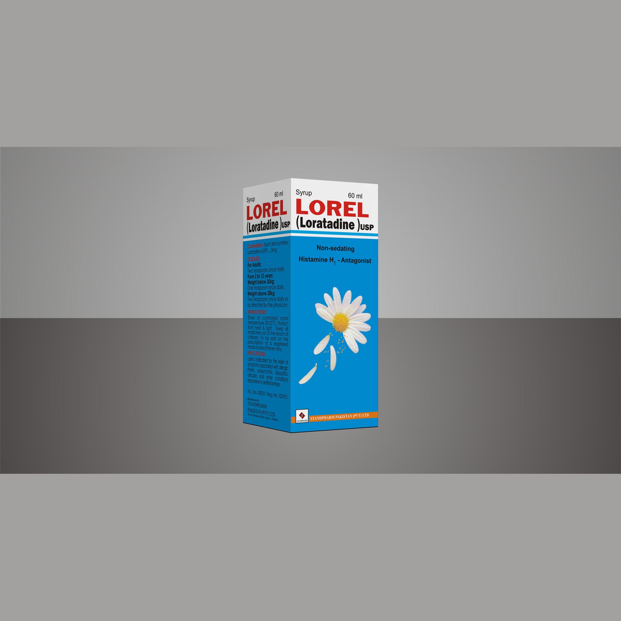Lorel syrup 1 mg/mL 60 mL