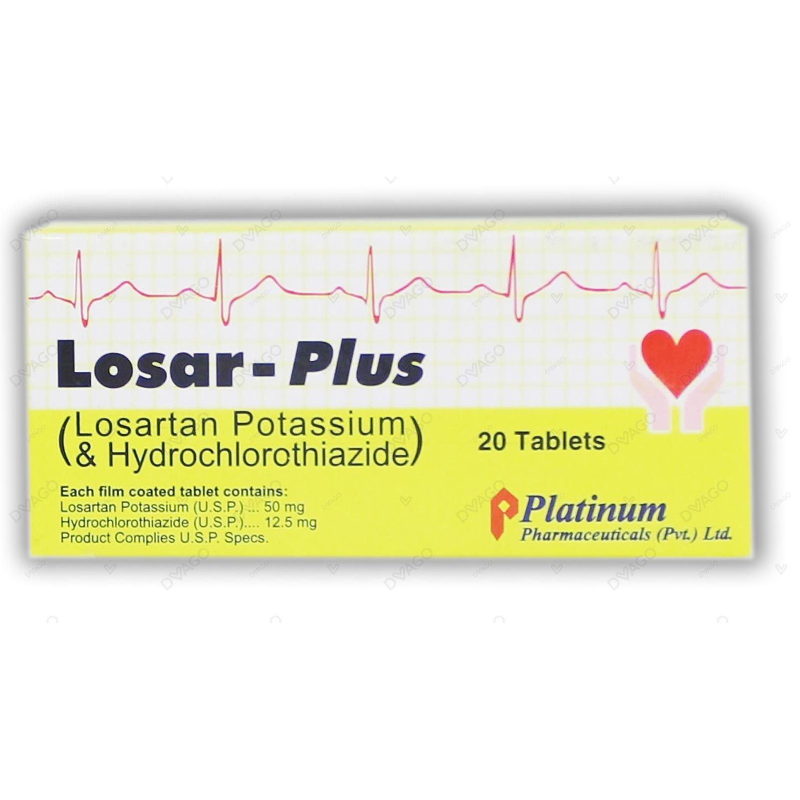 Losar Plus tablet 50/12.5 mg 2×10’s