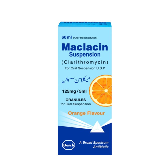 Maclacin suspension 125 mg 60 mL