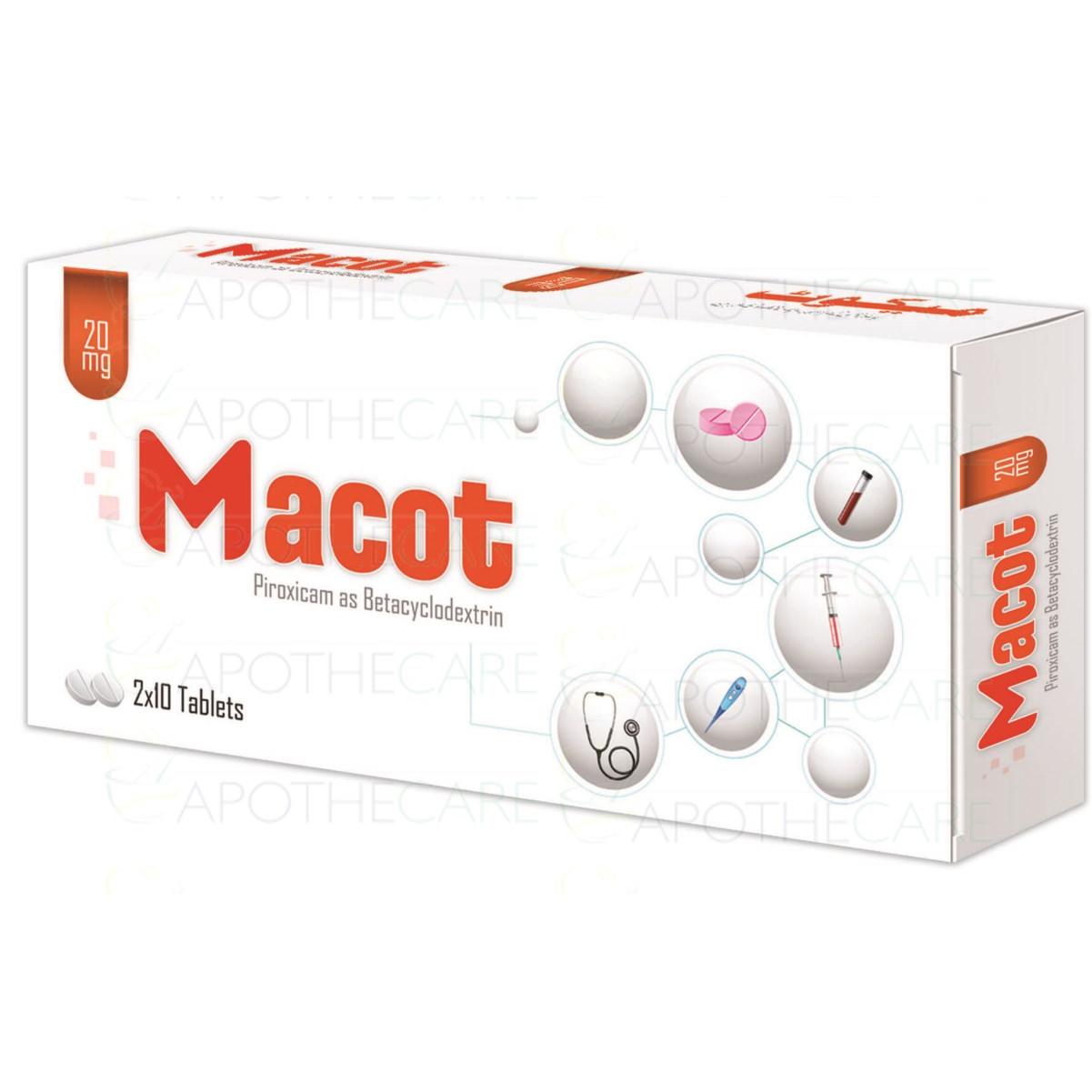 Macot tablet 20 mg 20’s