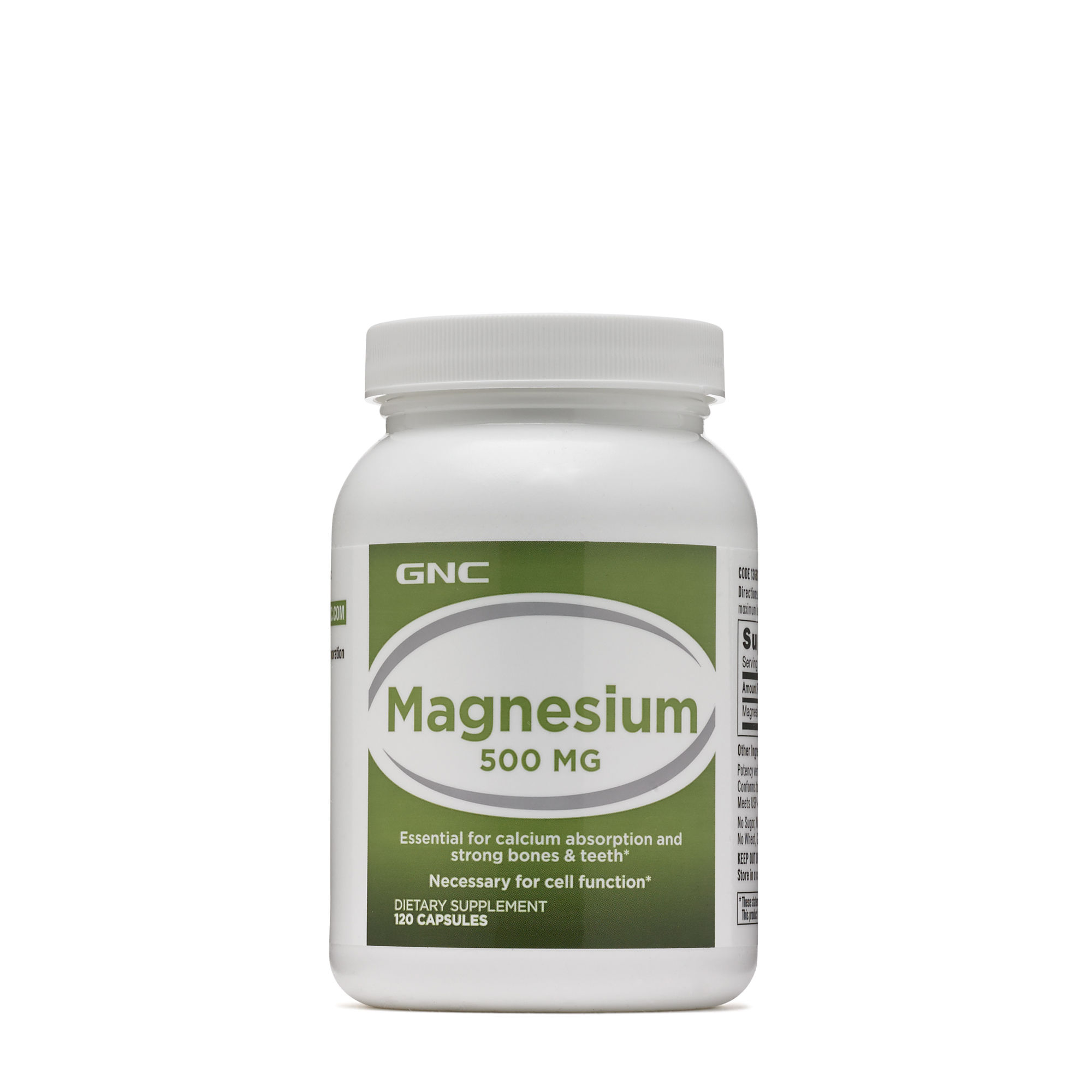 Magnesium 500 mg-120 Vegetarian Tablets -GNC in Pakistan