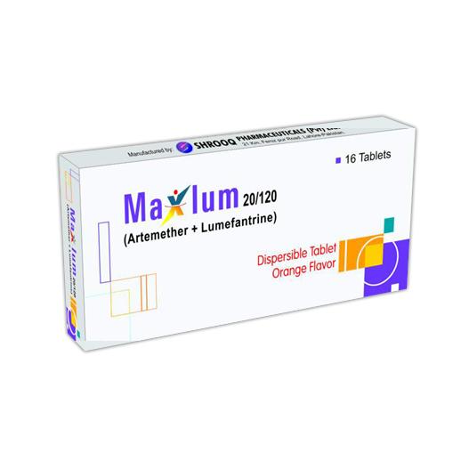 Maxlum tablet 20/120 mg 2×8’s