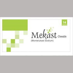 Mekast tablet Chew Chewable 5 mg 2×7’s