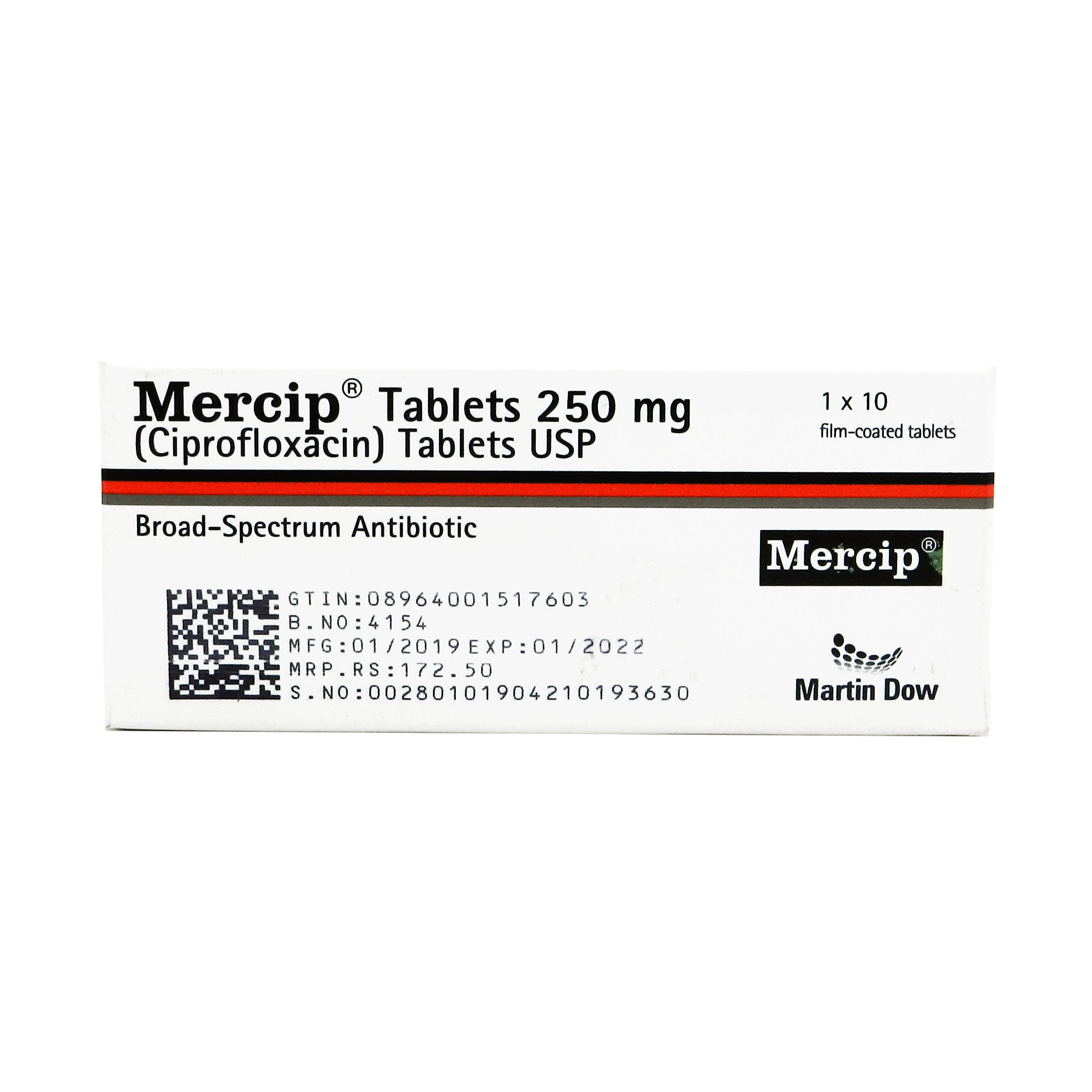 MERCIP 250mg Tablet 1x10s