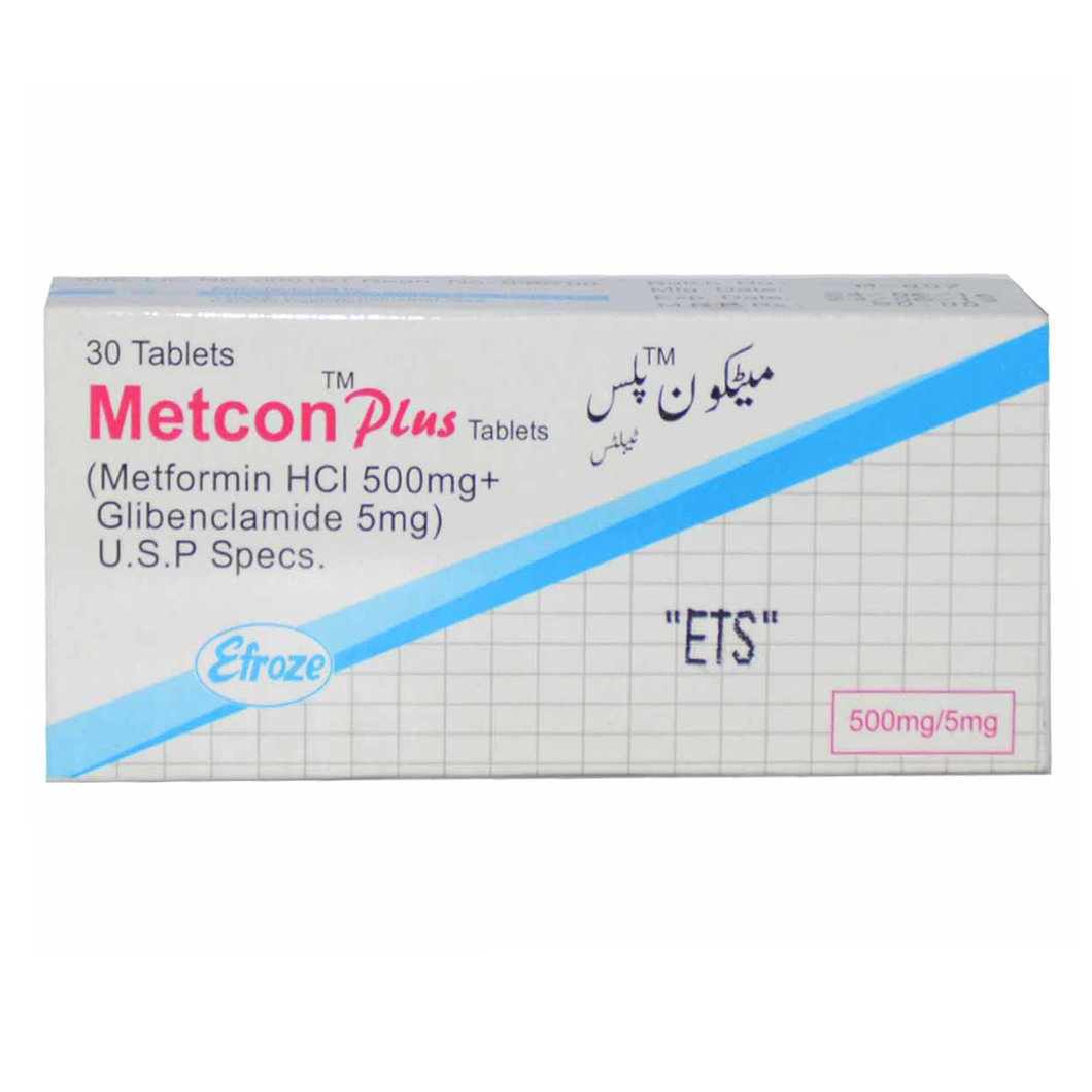 Metcon Plus tablet 5/500 mg 30’s
