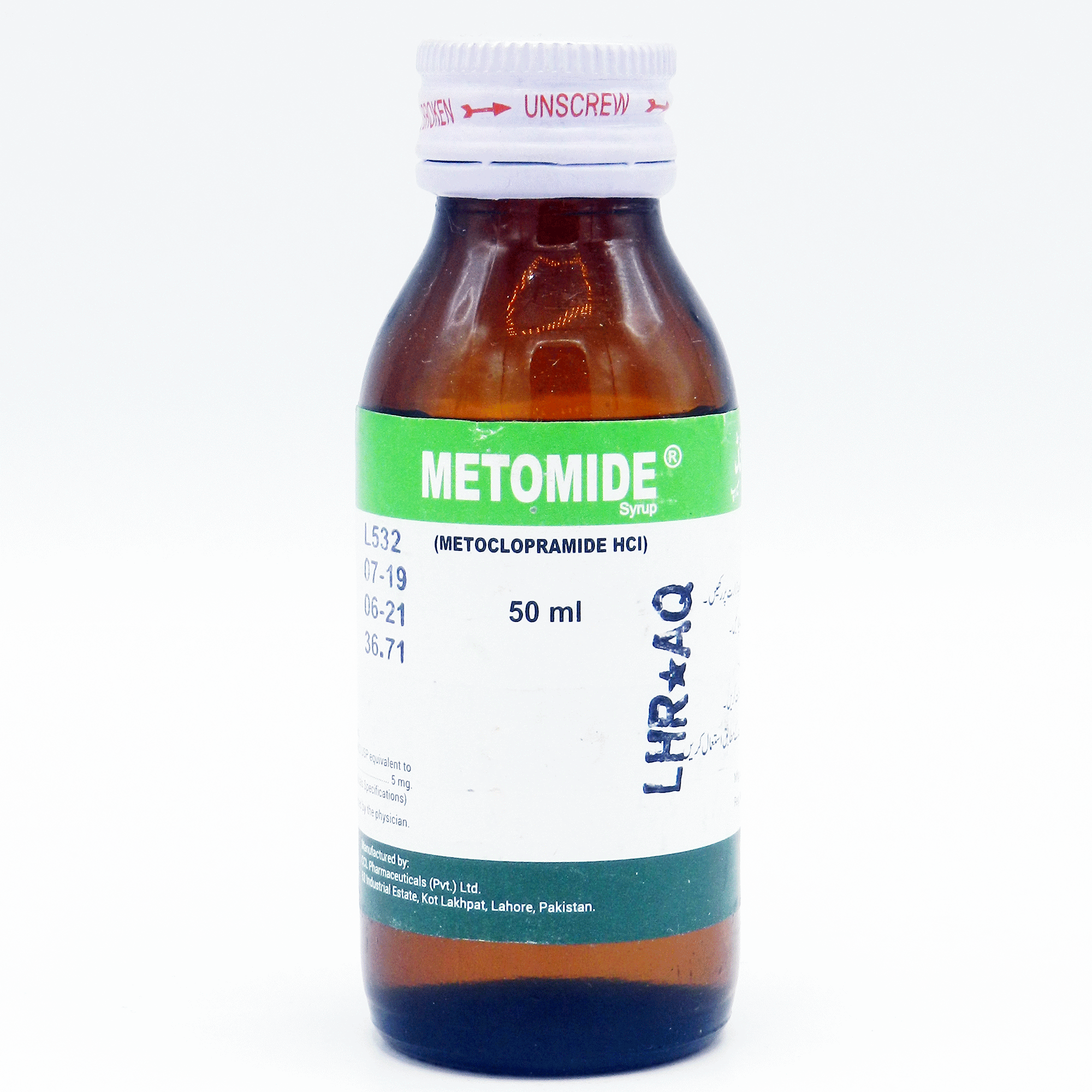 Metomide syrup 5 mg/5 mL 50 mL