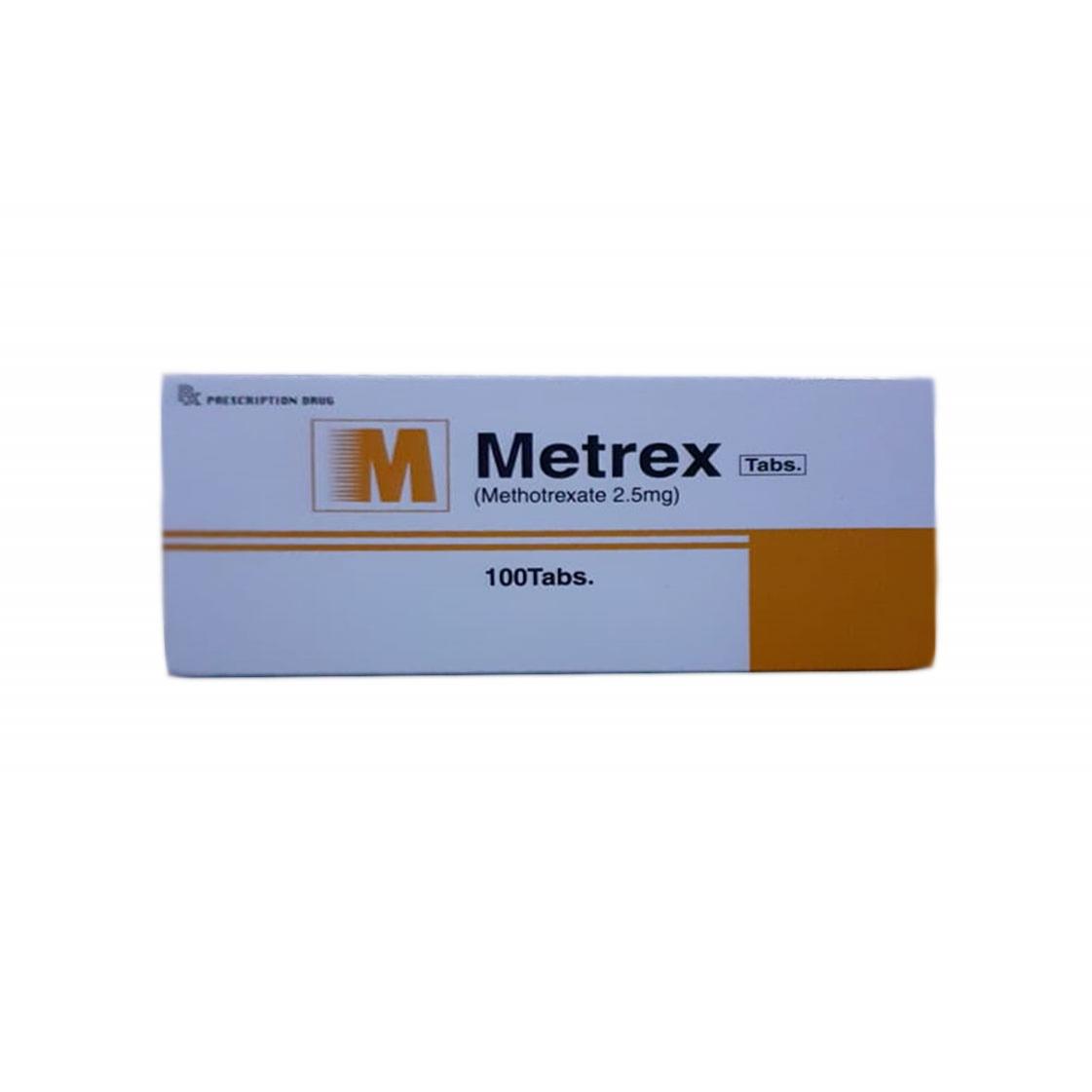 metrex 2.5 mg (methotrexate) imported 100 tablets