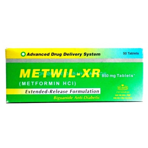 Metwil XR tablet 850 mg 5×10’s