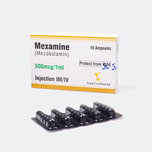 Mexamine Injection 500 mcg 1 mLx10 Amp