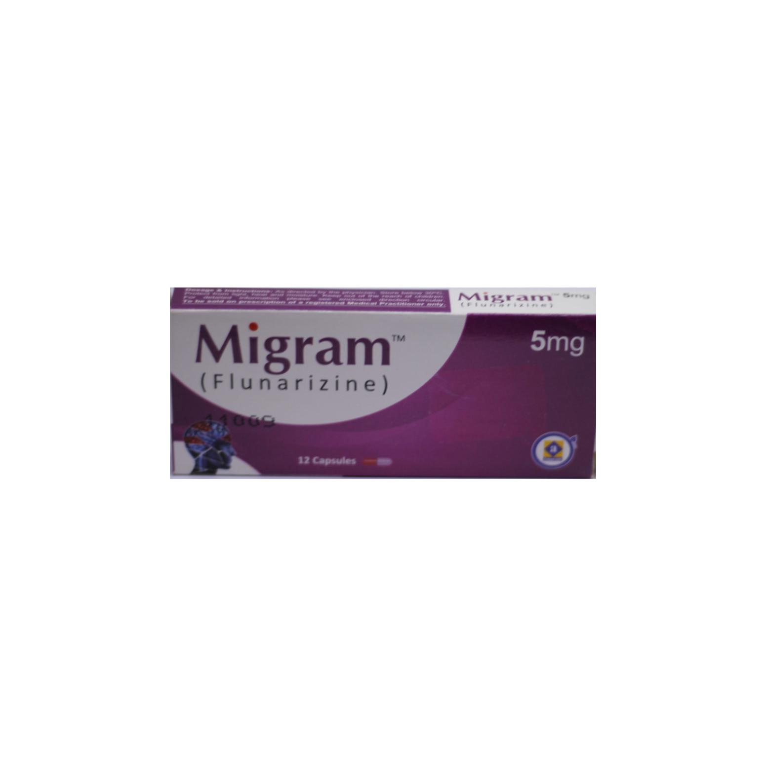 Migram capsule 5 mg 2×6’s