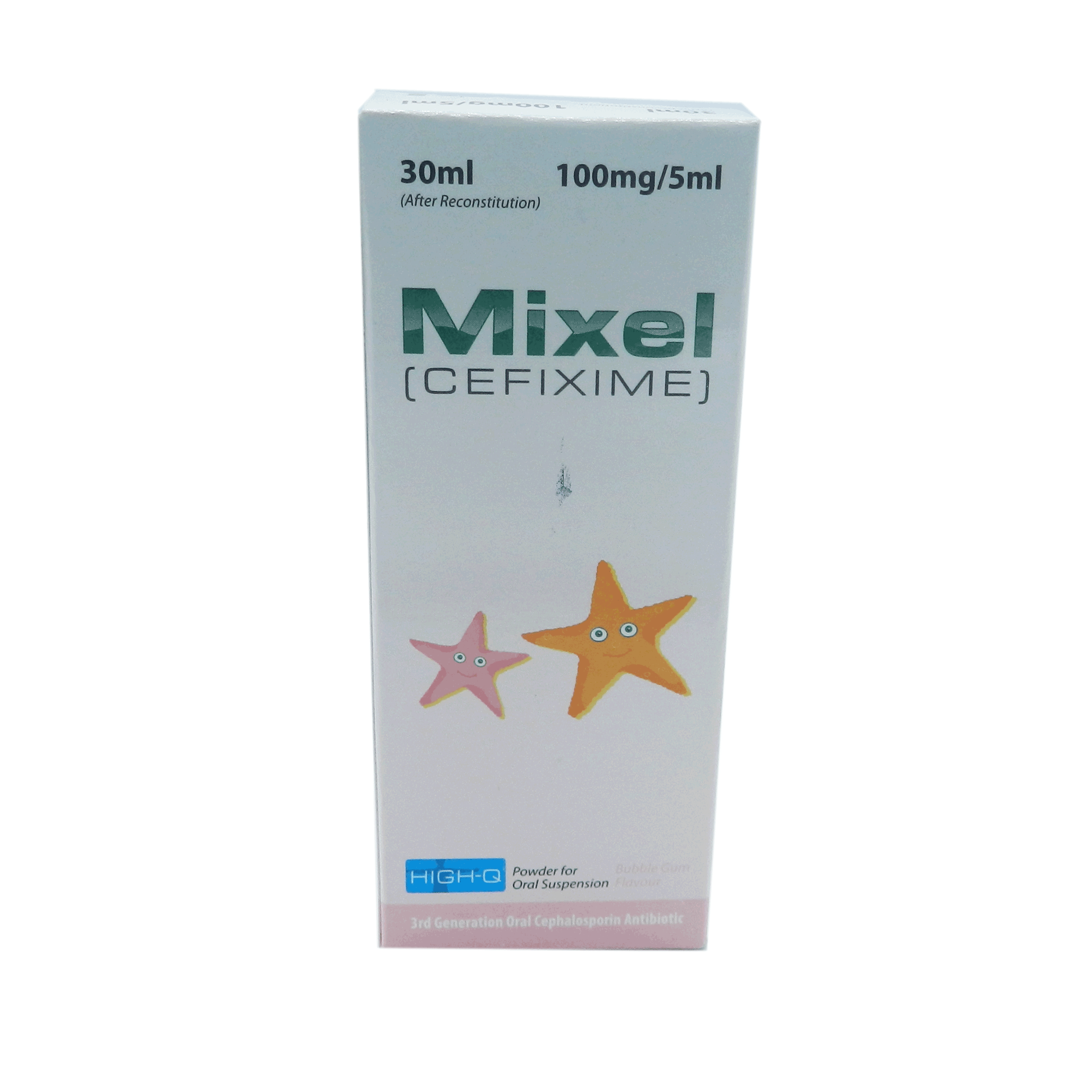 Mixel suspension 100 mg 30 mL