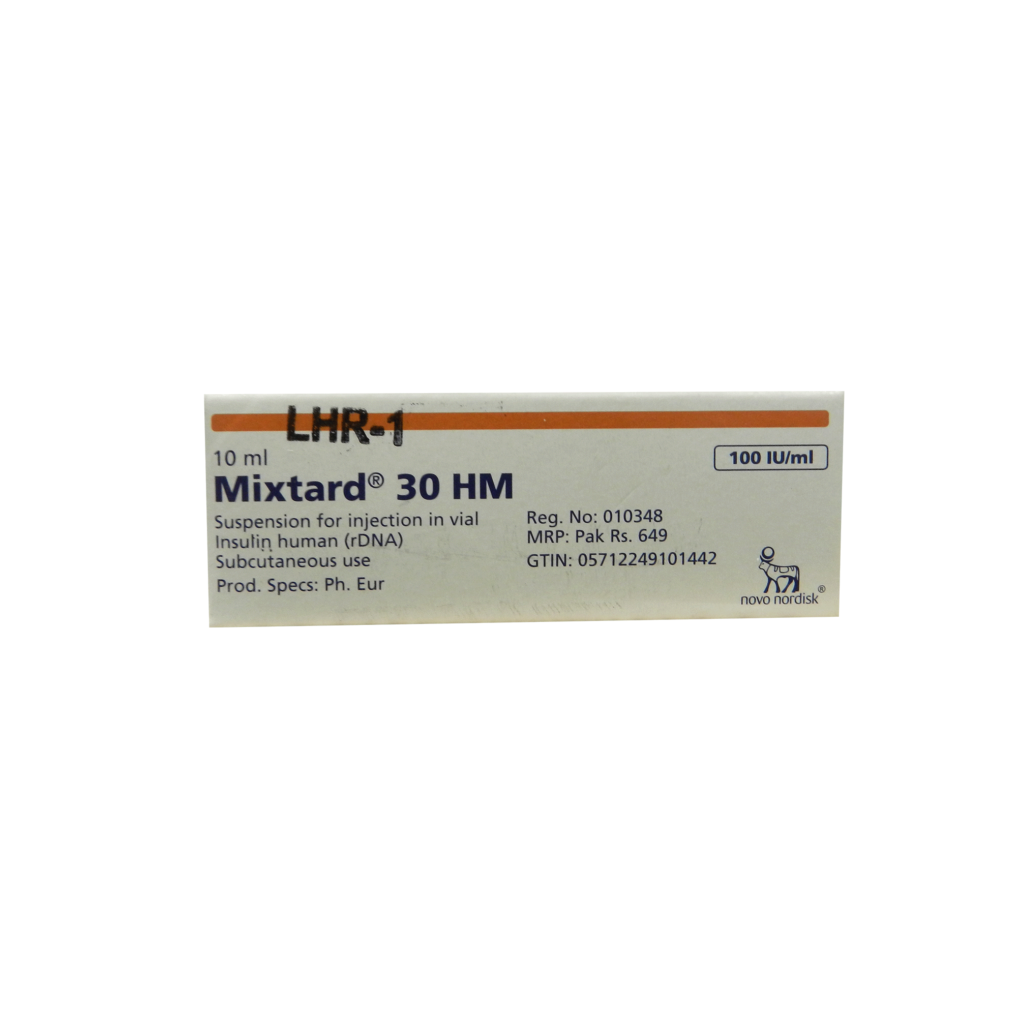 Mixtard 30 HM Injection 100 IU 1 Vialx10 mL