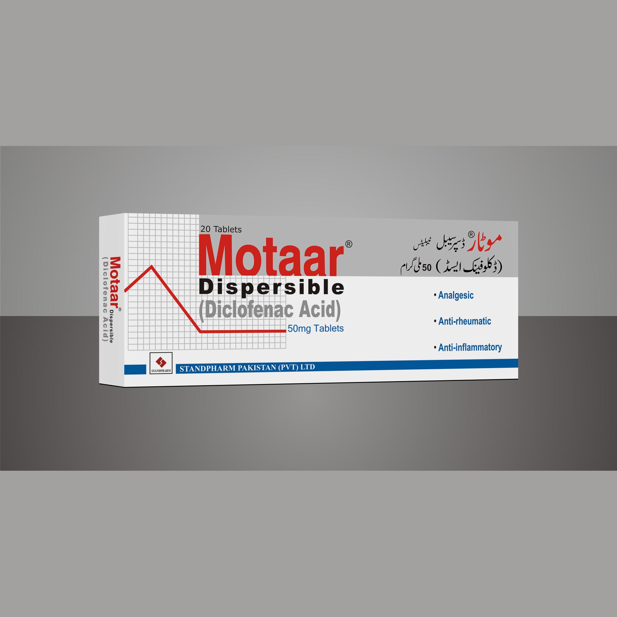 Motaar tablet Disp 50 mg 2×10’s
