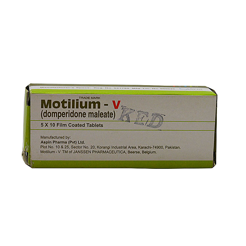Motilium V tablet 10 mg 5×10’s
