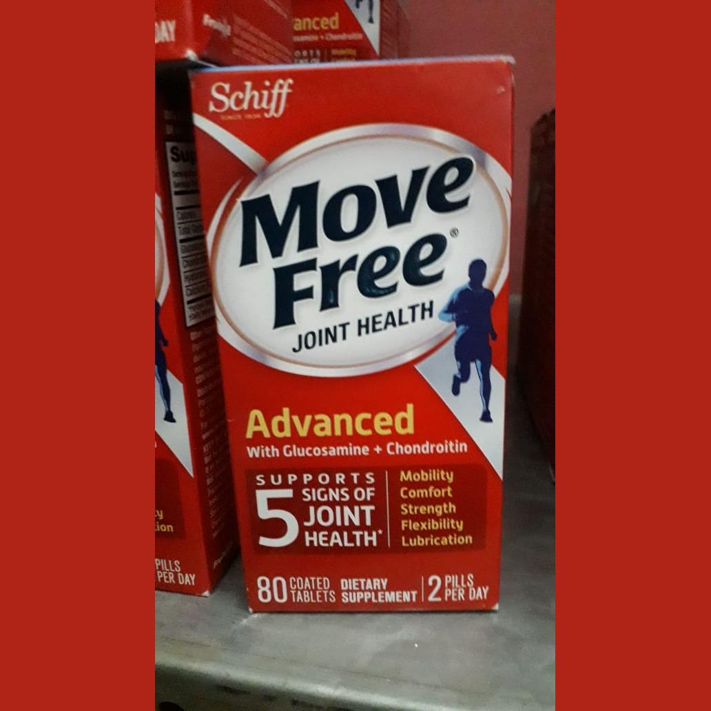 move free Joint health advanced with glucosamine + Chondroitin (schiff) 80 tablets