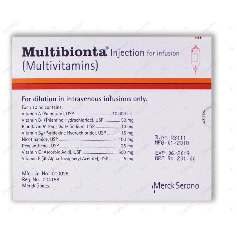 Multibionta Infusion 5 Ampx10 mL