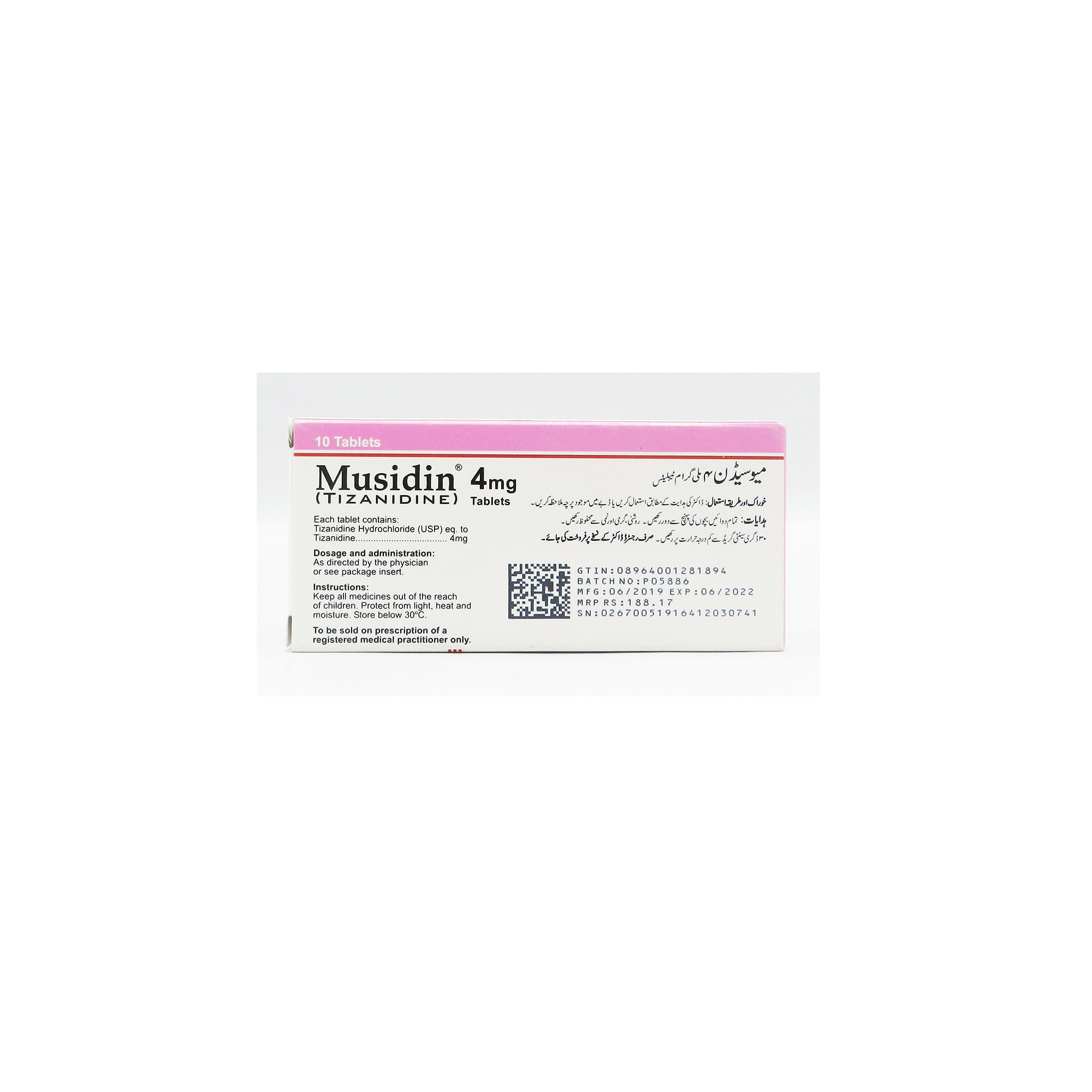Musidin tablet 4 mg 10’s