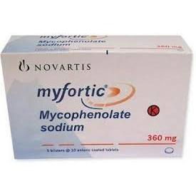 Myfortic tablet 360 mg 120’s