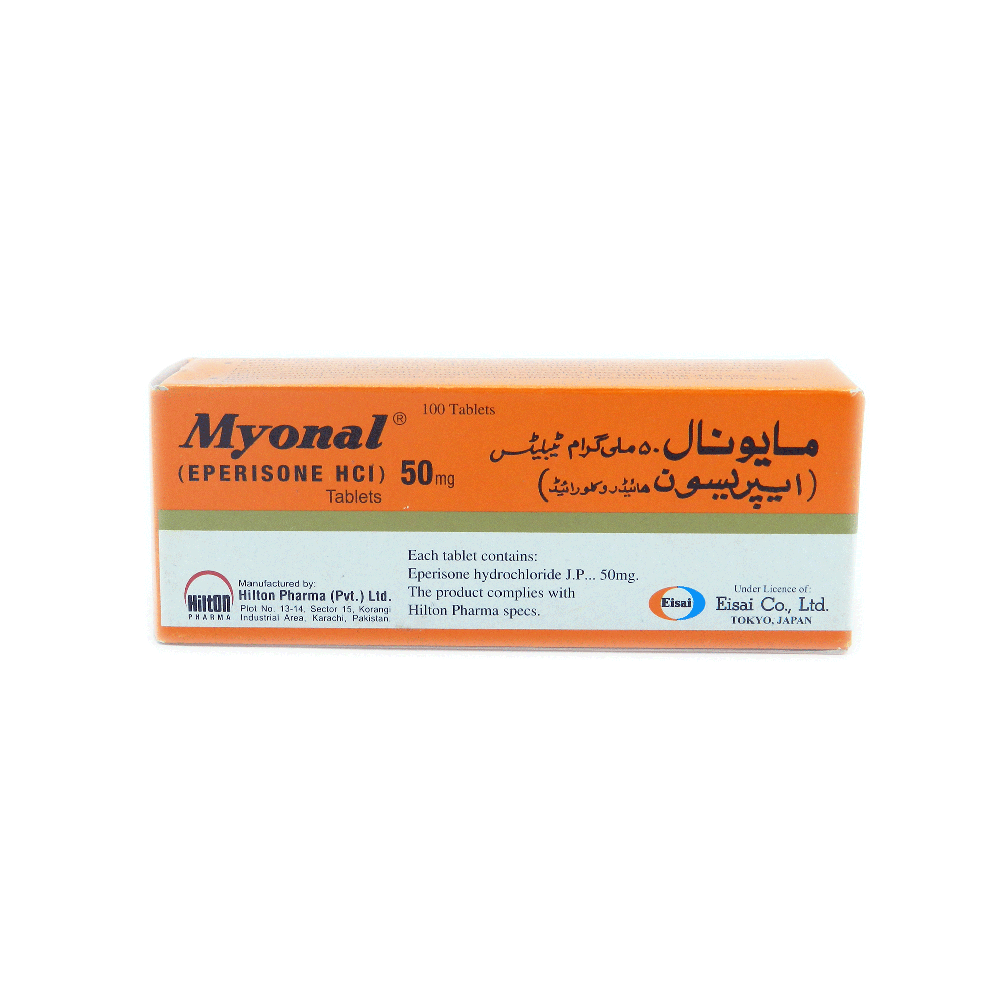 Myonal tablet 50 mg 100’s