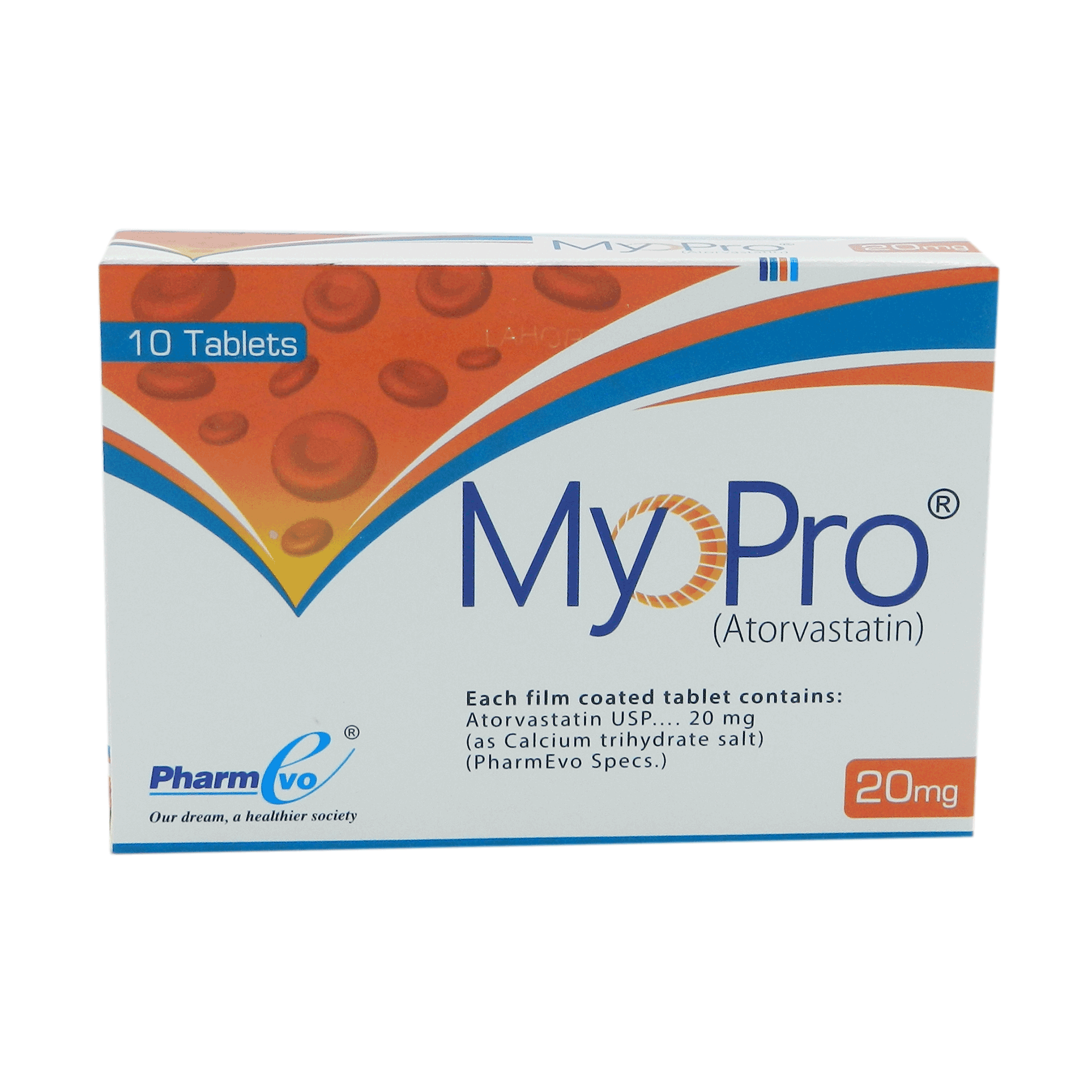 Myopro tablet 20 mg 10’s