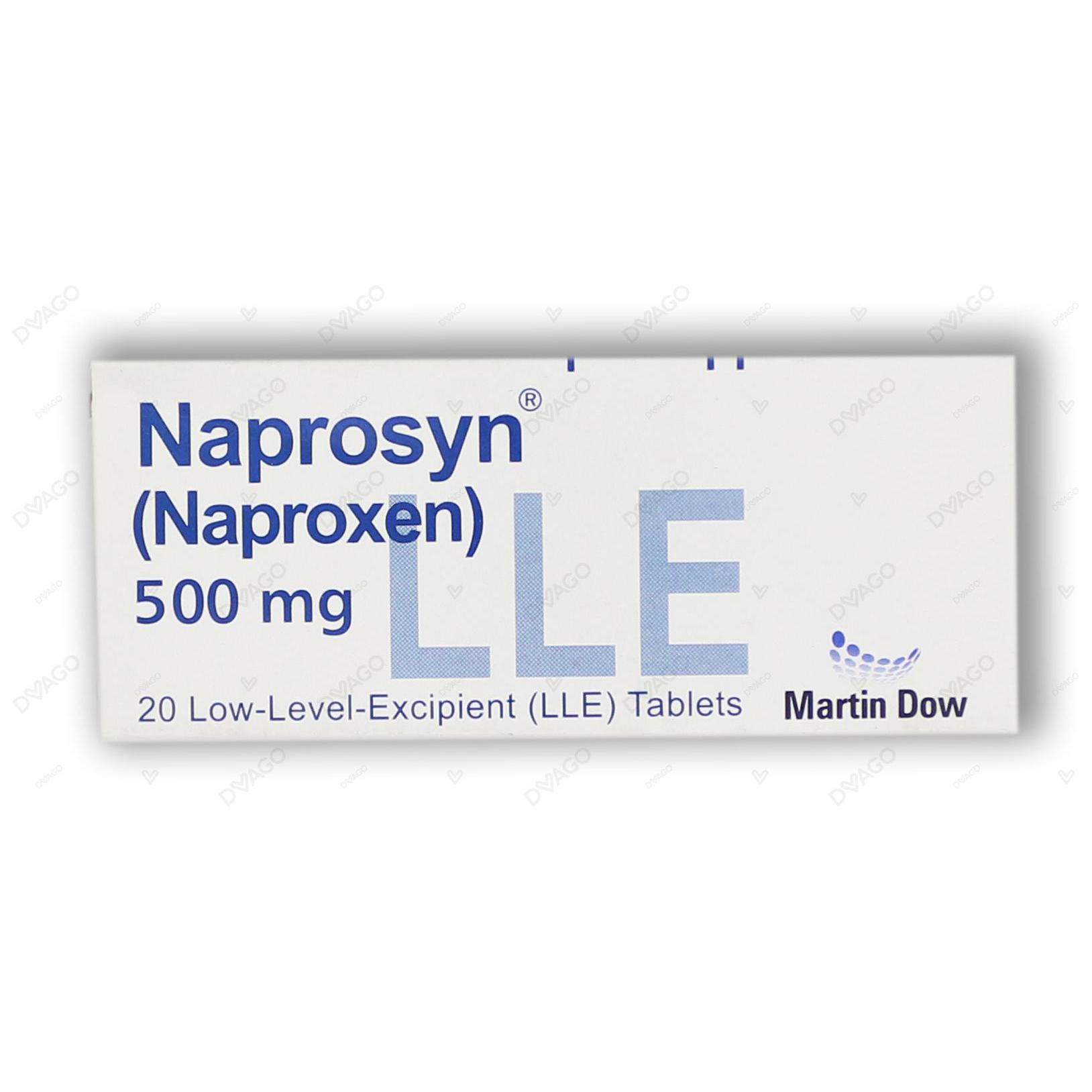 Naprosyn tablet 500 mg 20’s