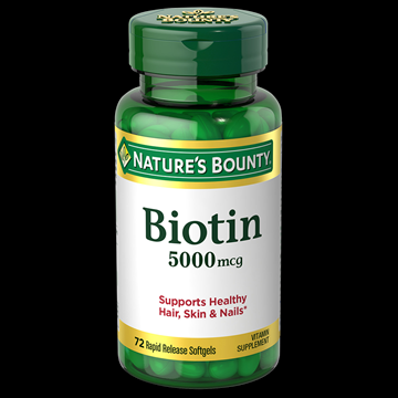 Nature’s Bounty Biotin 5,000 mcg , 72 Rapid Release Softgels