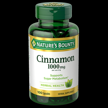 Nature’s Bounty Cinnamon1000 mg per serving , 100 Capsules