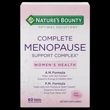 Nature’s Bounty Complete Menopause Support Complex* 60 “30 A.M. and 30 P.M.” Tablets