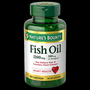 Nature’s Bounty Fish Oil 1,200 mg , 60 Coated Softgels