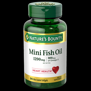 Nature’s Bounty Mini Fish Oil 1290 mg per serving , 90 Coated Softgels