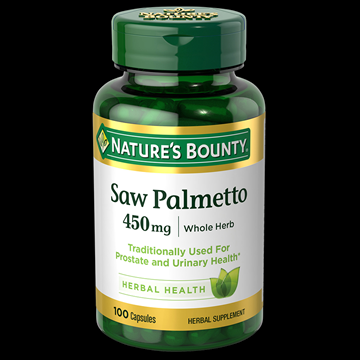 Nature’s Bounty Saw Palmetto 450 mg , 100 Capsules