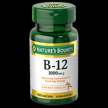 Nature’s Bounty Vitamin B-12 1,000 mcg , 100 Coated Tablets