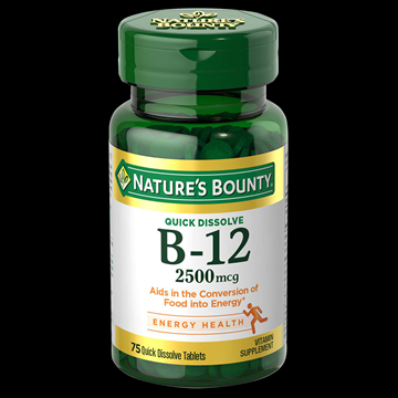 Nature’s Bounty Vitamin B-12 2,500 mcg , 75 Quick Dissolve Tablets