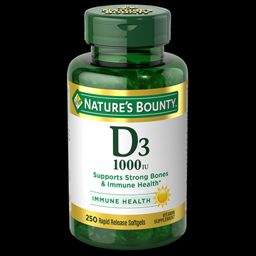 Nature’s Bounty Vitamin D3 1,000 IU , 250 Rapid Release Softgels