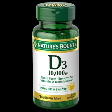 Nature’s Bounty Vitamin D3 10,000 IU , 72 Rapid Release Softgels