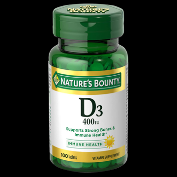 Nature’s Bounty Vitamin D3 400 IU , 100 Tablets