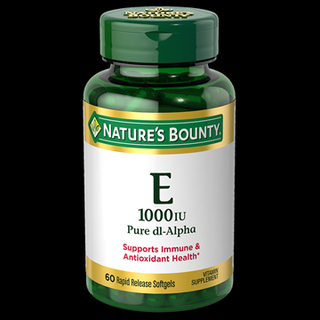 Nature’s Bounty Vitamin E 1000 IU , 60 Rapid Release Softgels