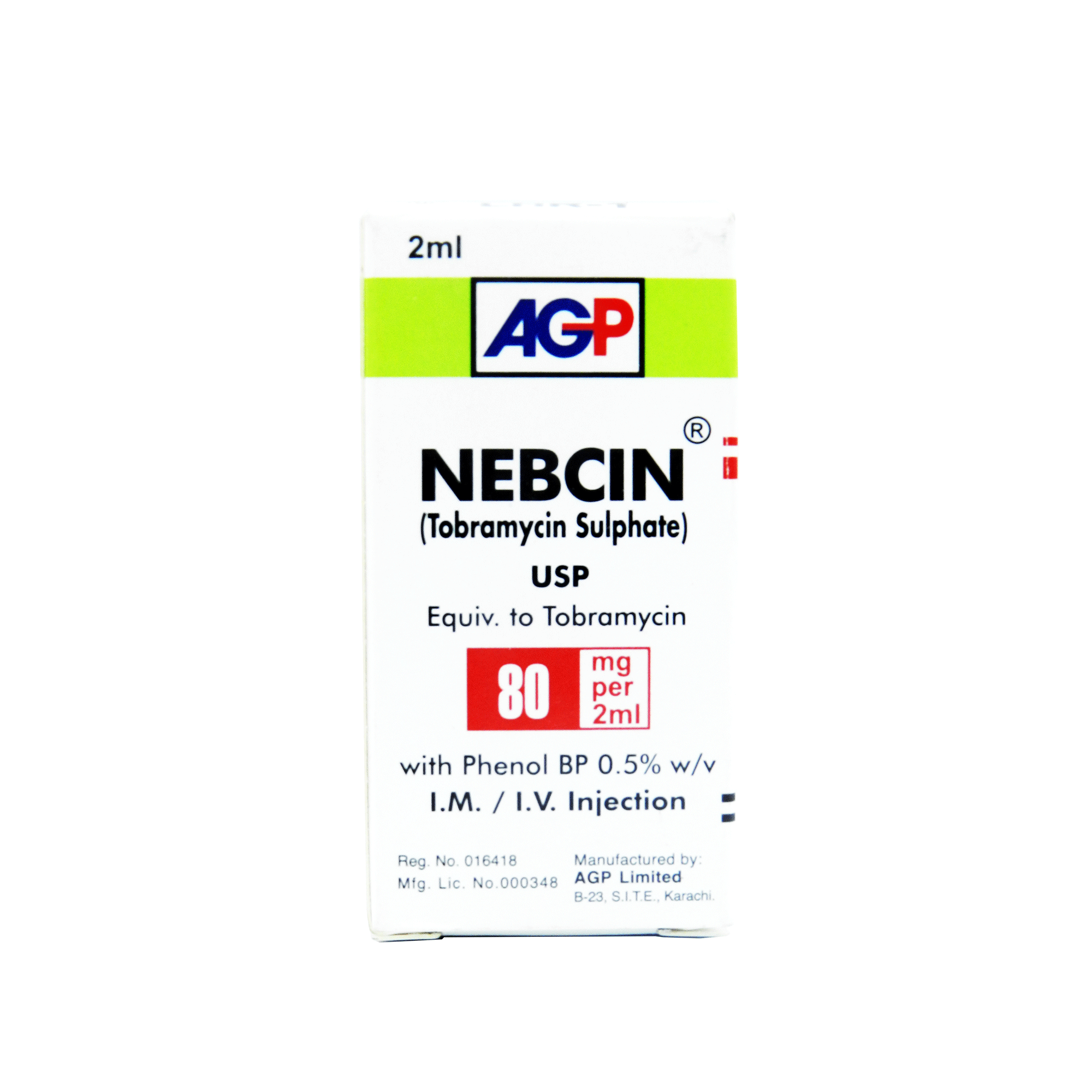 Nebcin Injection 80 mg 1 Ampx2 mL