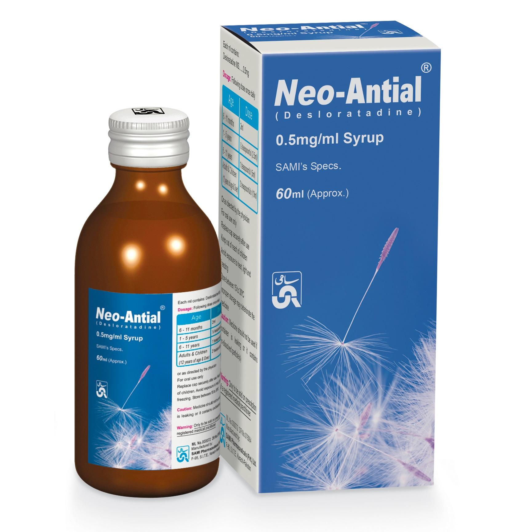 Neo-Antial syrup 0.5 mg/mL 60 mL