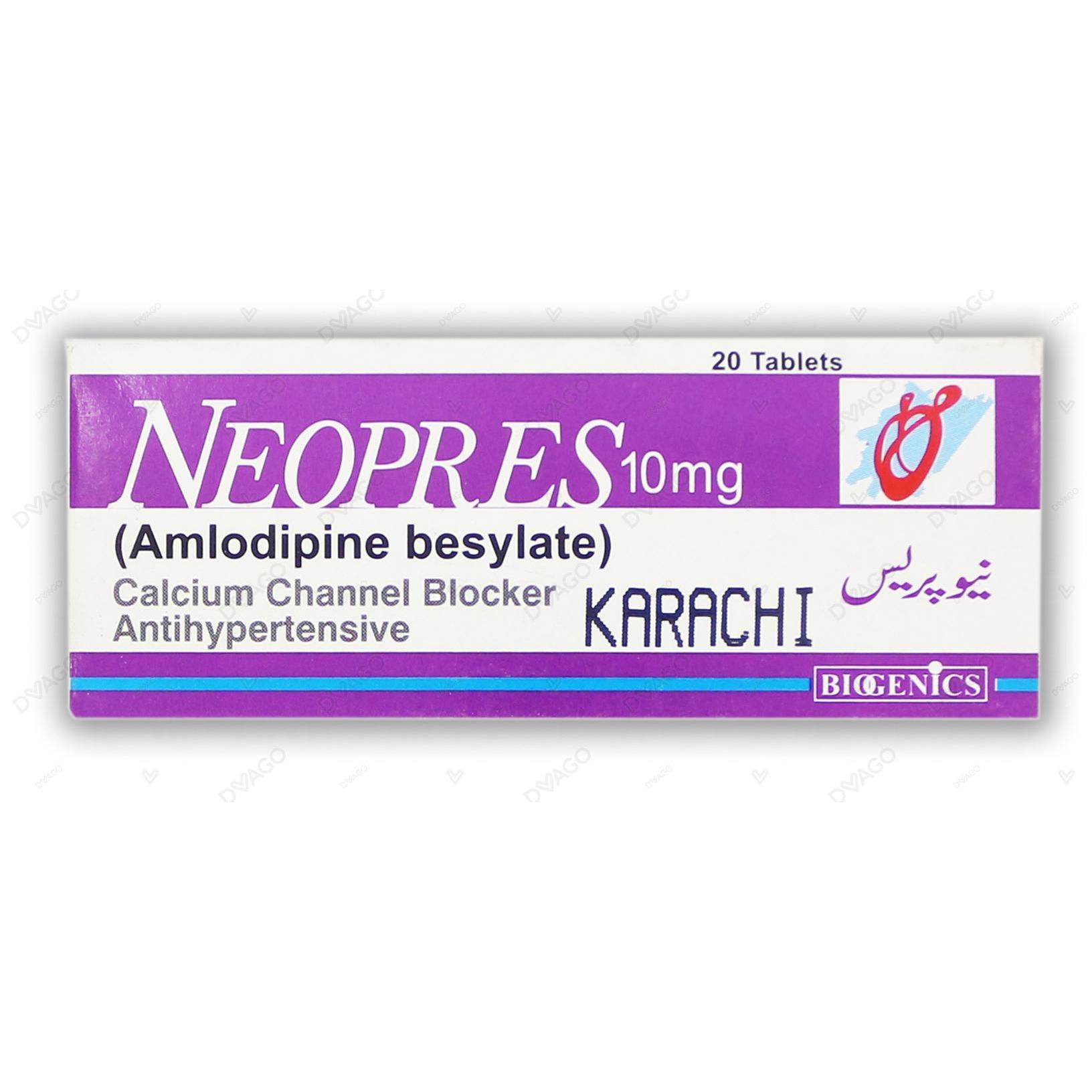 Neopres tablet 10 mg 2×10’s