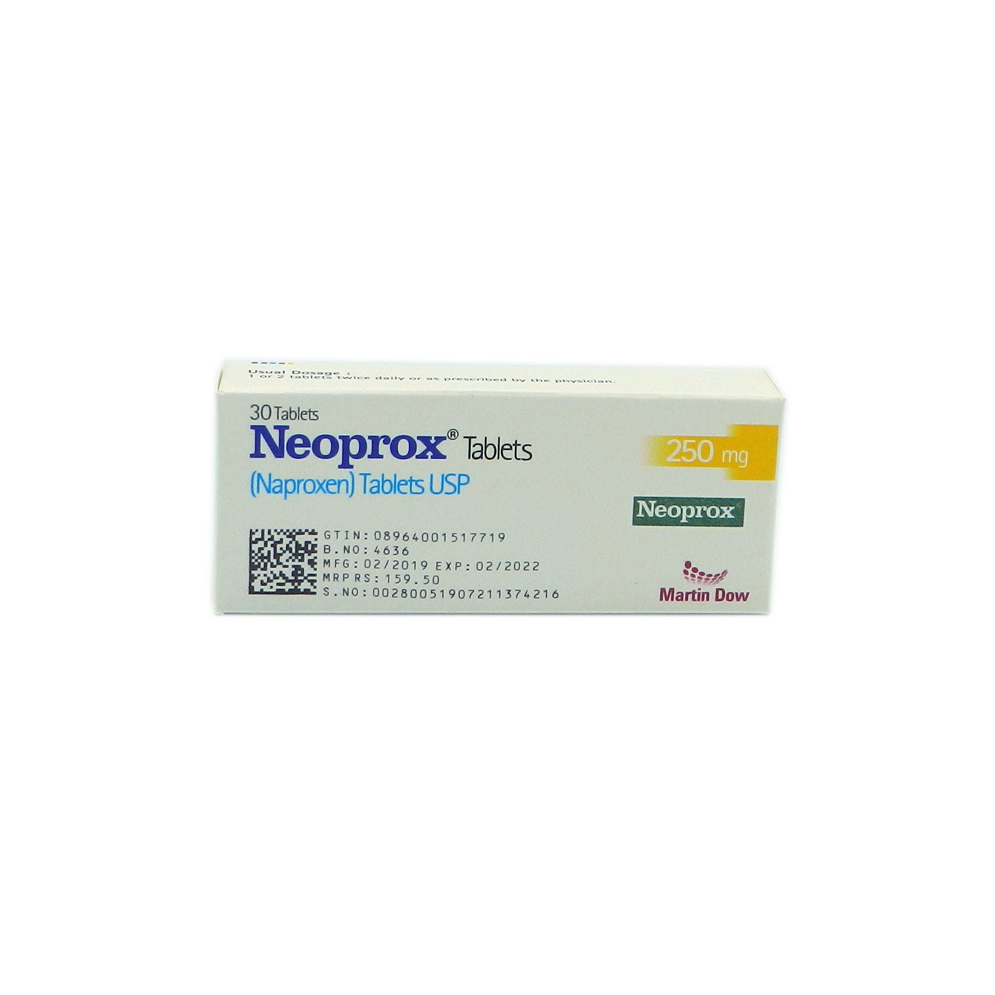 Neoprox tablet 250 mg 3×10’s