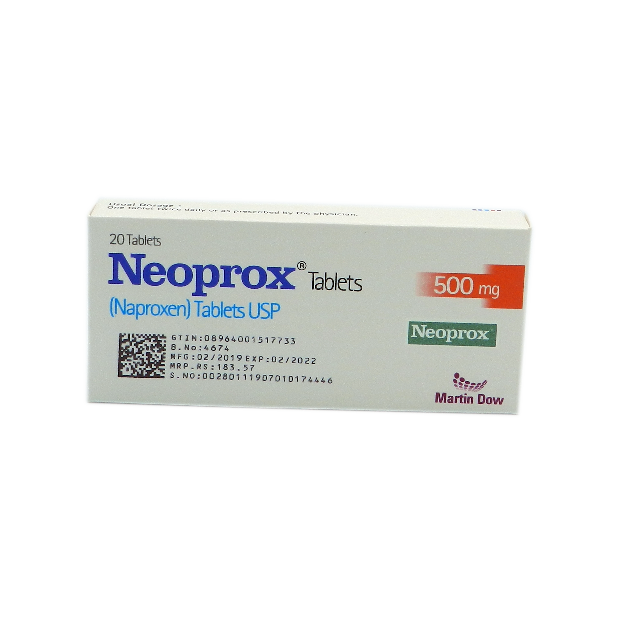 Neoprox tablet 500 mg 2×10’s