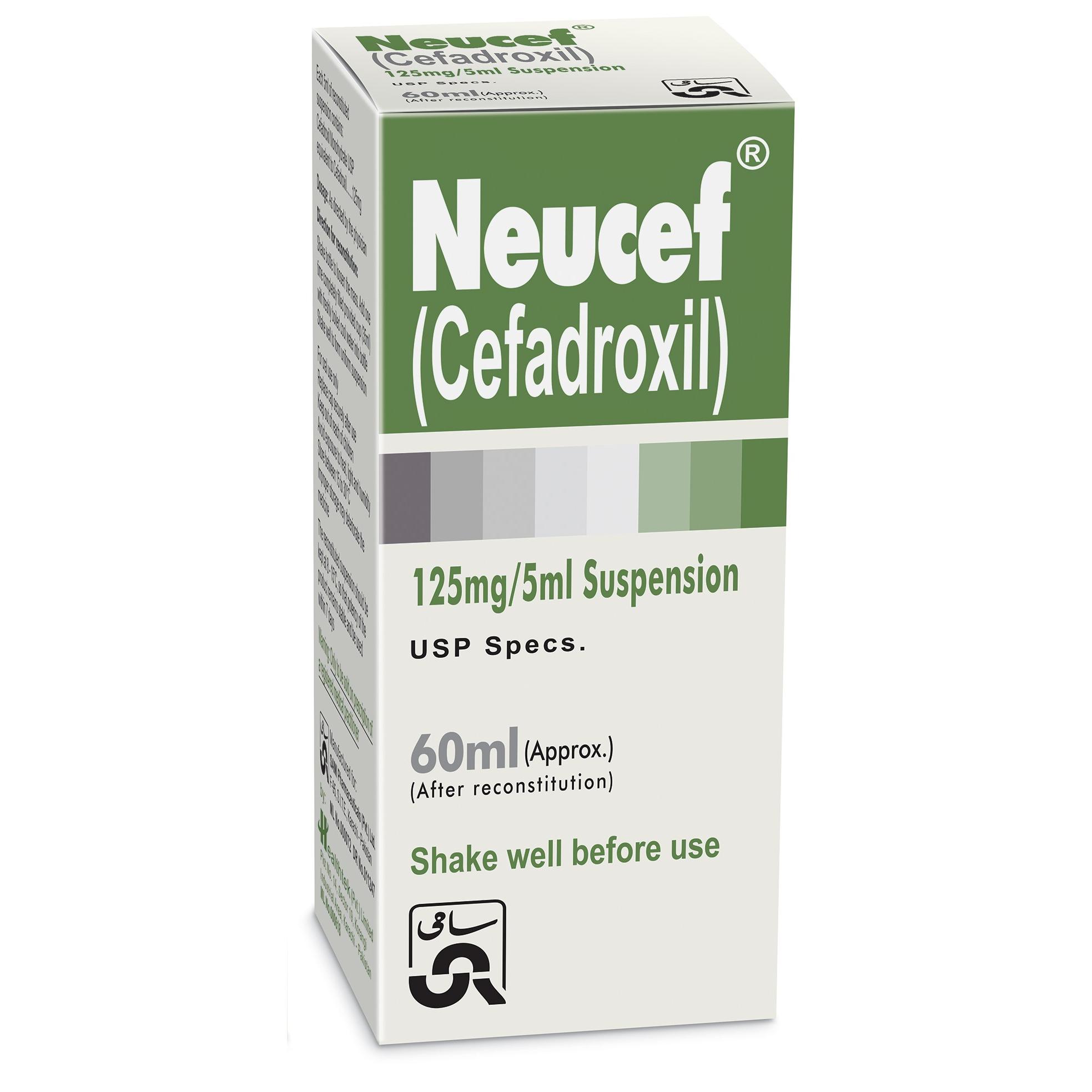 Neucef suspension 125 mg 60 mL