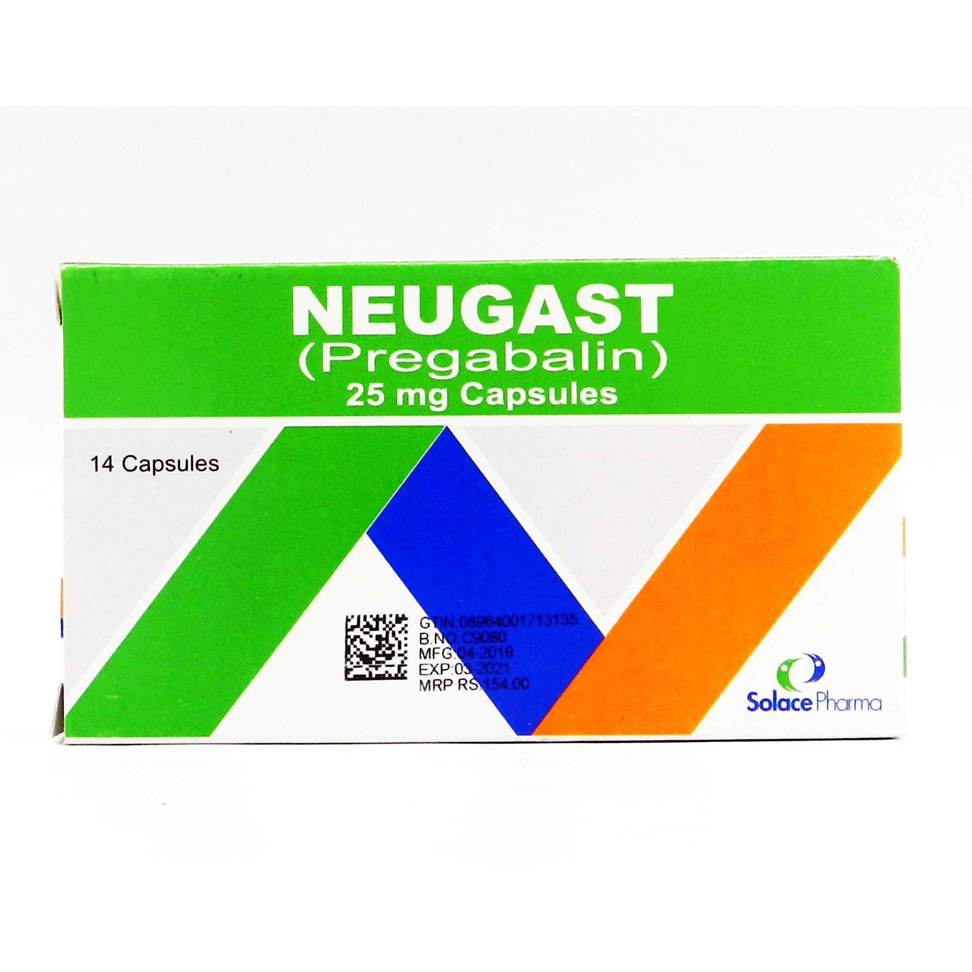 Neugast capsule 25 mg 14’s