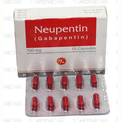 Neupentin capsule 100 mg 10’s