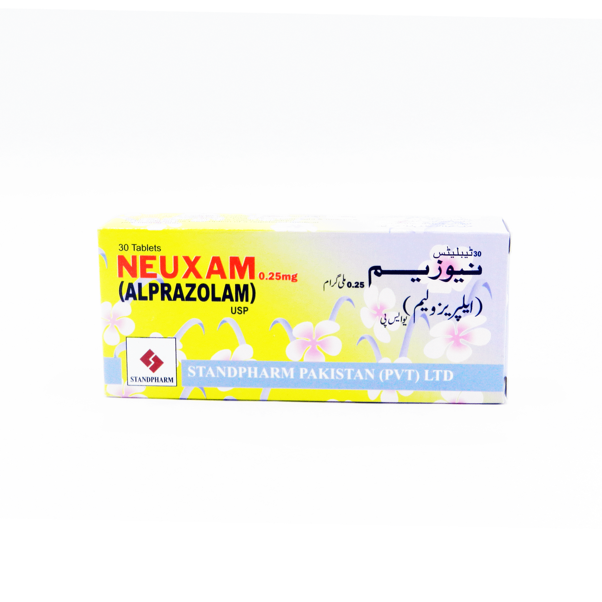 Neuxam tablet 0.25 mg 3×10’s(Alprazolam)